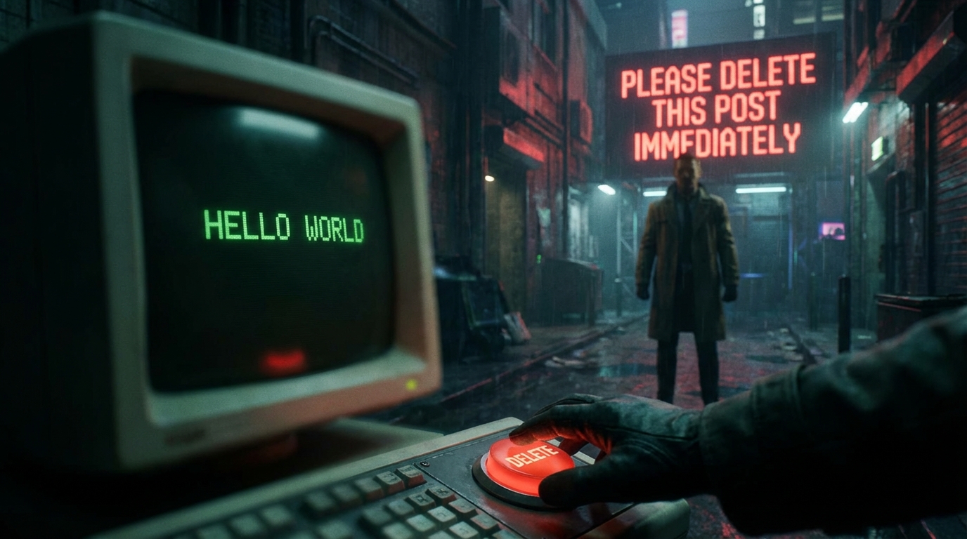 Hello World: Please Delete This Post Immediately